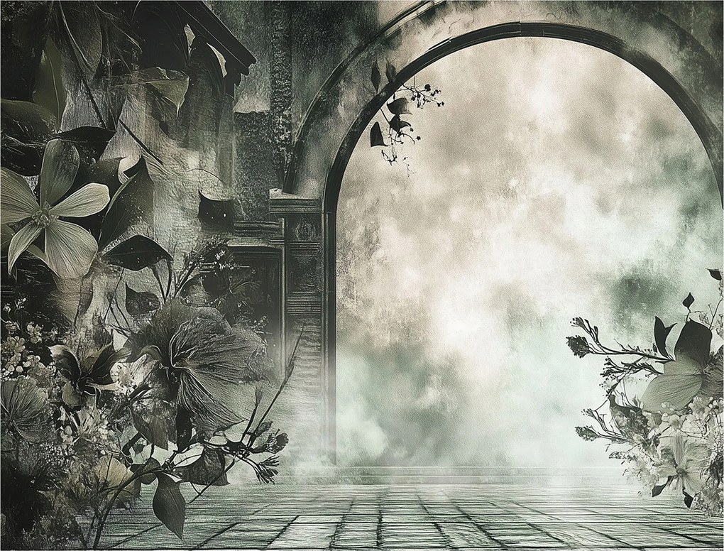 Fotótapéta Éteri kerti romok Vintage perspektívával 416x254 Kilátás +ragasztó