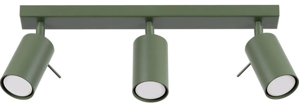 Sollux SL.1502 - Spotlámpa RING 3xGU10/10W/230V zöld