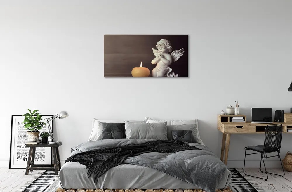 Canvas képek Ima angyal gyertya 100x50 cm