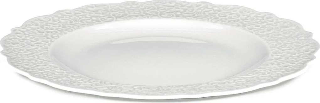Ebédlő tányér Dressed, fehér, Alessi