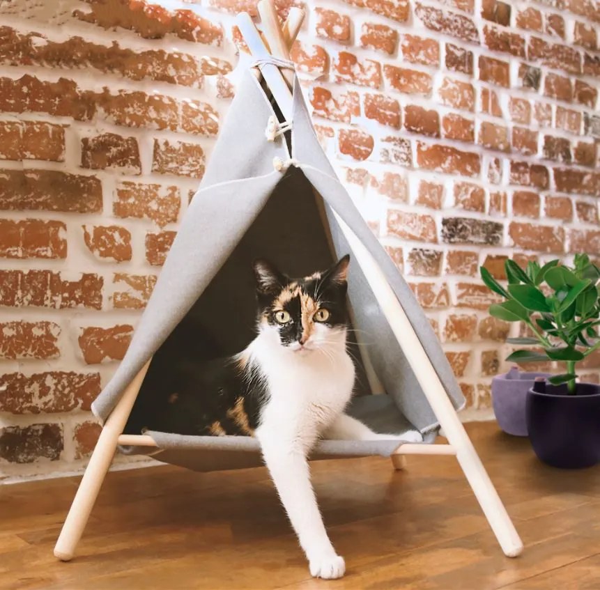 TeePee sátor állatoknak 40x40cm faház