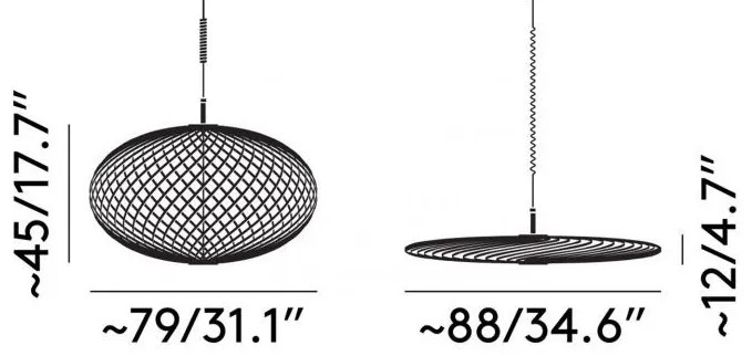 TOM DIXON SPP05SEU SPRING Modern Függesztett Lámpa LED IP20