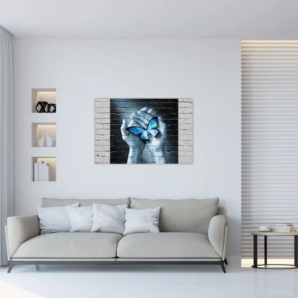 A pillangó képe a falon (90x60 cm)