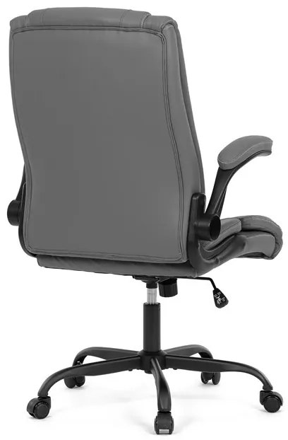 Irodai szék hintamechanikával, szürke műbőr kárpittal. KA-Y344 GREY