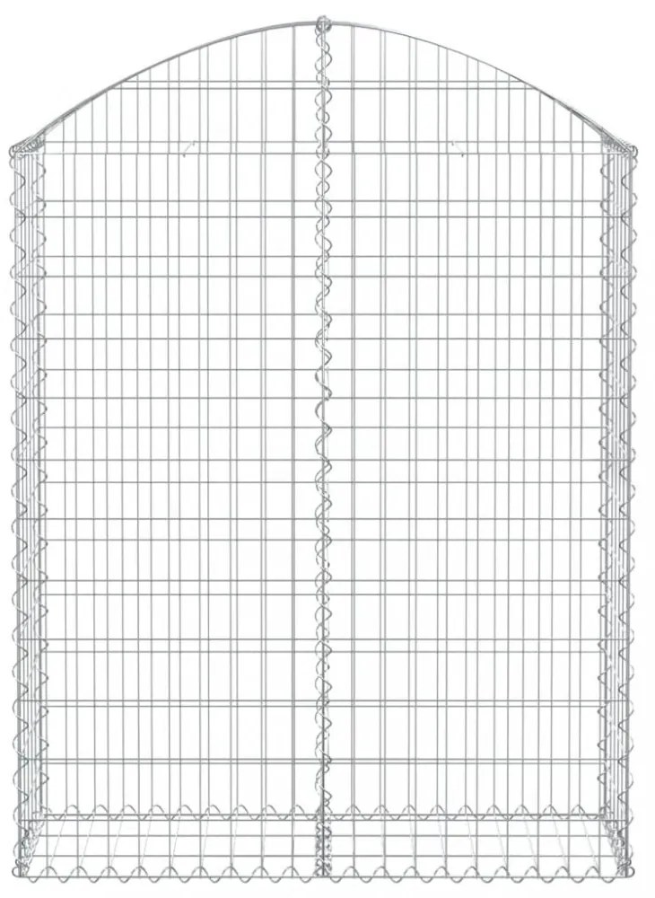 íves horganyzott vas gabion kosár 100x30x120/140 cm