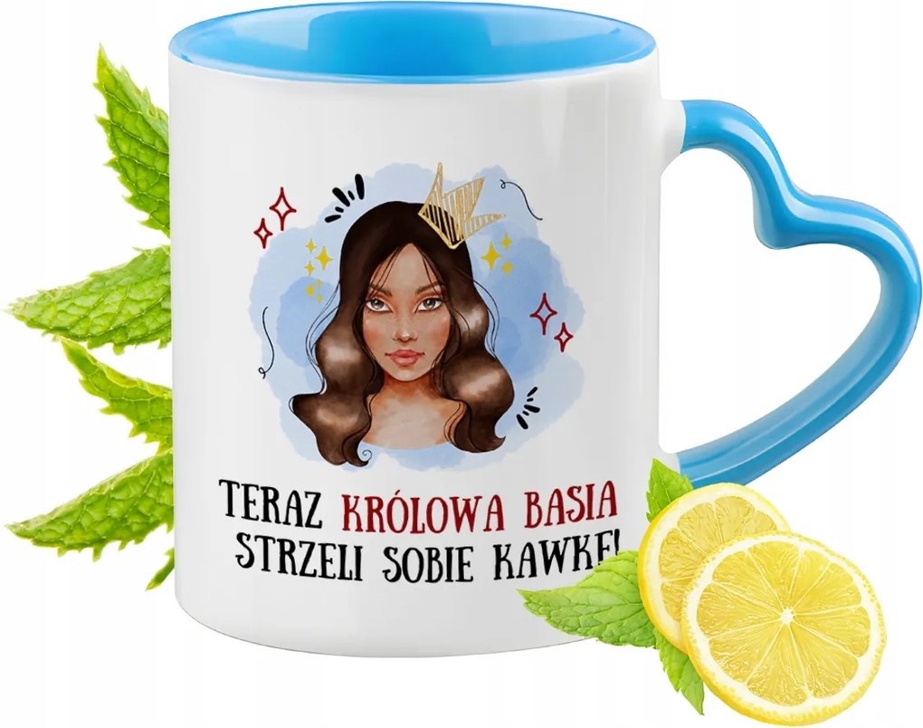 Basi Barbara Kék Bögre Szív Alakú Füllel Ajándék