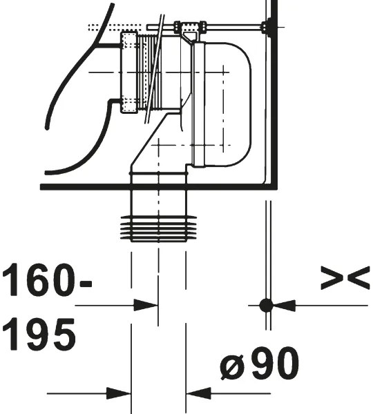 Duravit 20600900002 - D-CODE kombinált WC, kerámia/fényes fehér