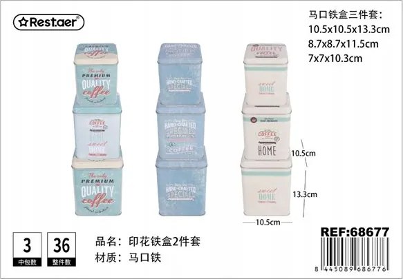 Fém dekorációs doboz ideális tároláshoz