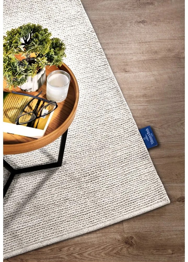 Fehér kézi szövésű gyapjú szőnyeg 160x230 cm Francois – Villeroy&amp;Boch