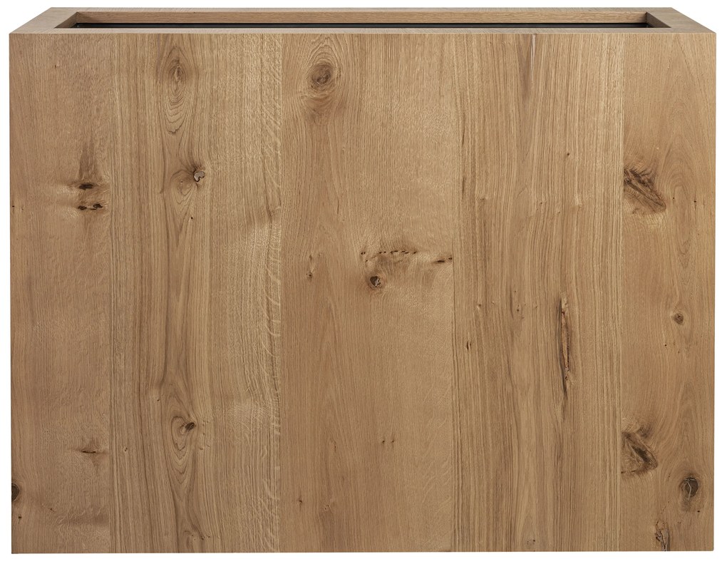 Önöntöző fa virágcserep TAMMI, magas téglalap alakú, többféle változatban - Hobby Flower méretek: 104 x 30 x 80, szín: természetes tölgy