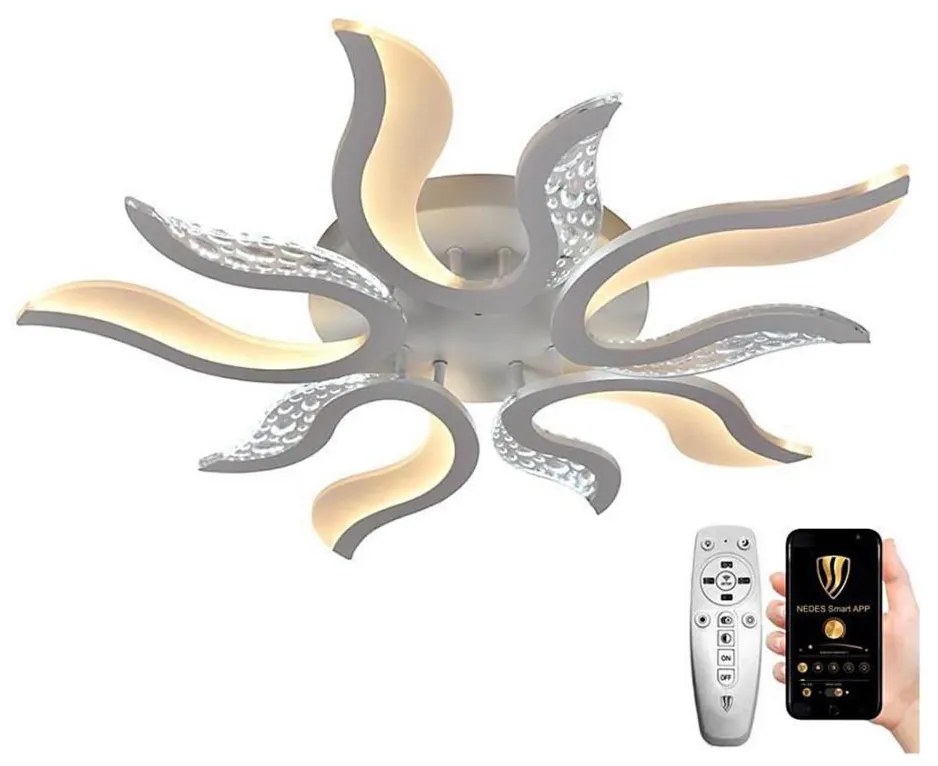 Brilagi - LED Dimmelhető felületre szerelhető csillár TWIST LED/65W/230V 3000-6500K fehér + távirányító