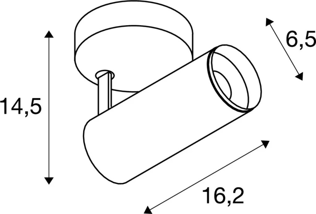 SLV NUMINOS® SPOT PHASE S 1004103 Spotlámpa 1x10.42W/LED 2700K 985LM