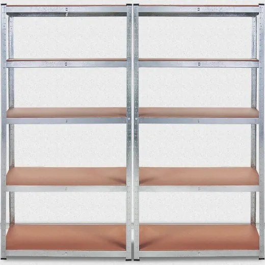 monzana® Polc 170x75x30 cm - ezüst