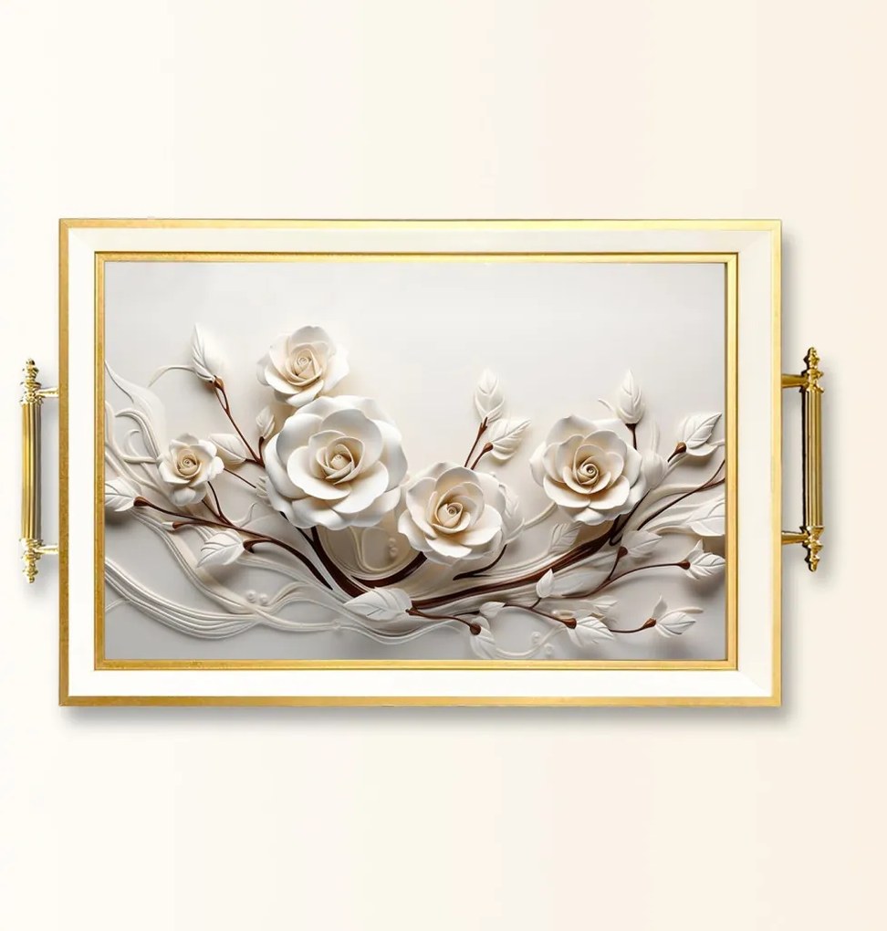 Üveg tálca, 38×24 cm – TPB9935