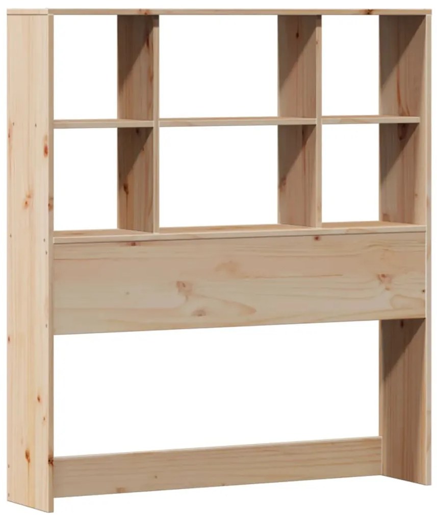 tömör fenyőfa könyvespolcos ágy matrac nélkül 90 x 190 cm