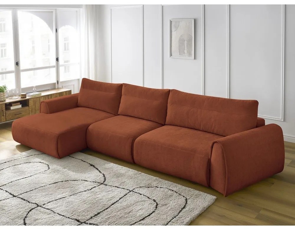 Narancssárga sarokkanapé Aden – Bobochic Paris