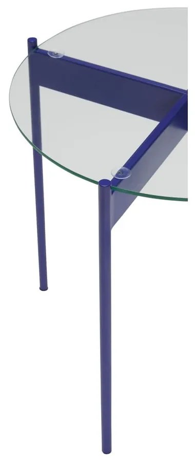 Kerek tárolóasztal üveg asztallappal ø 45 cm Beam – Hübsch