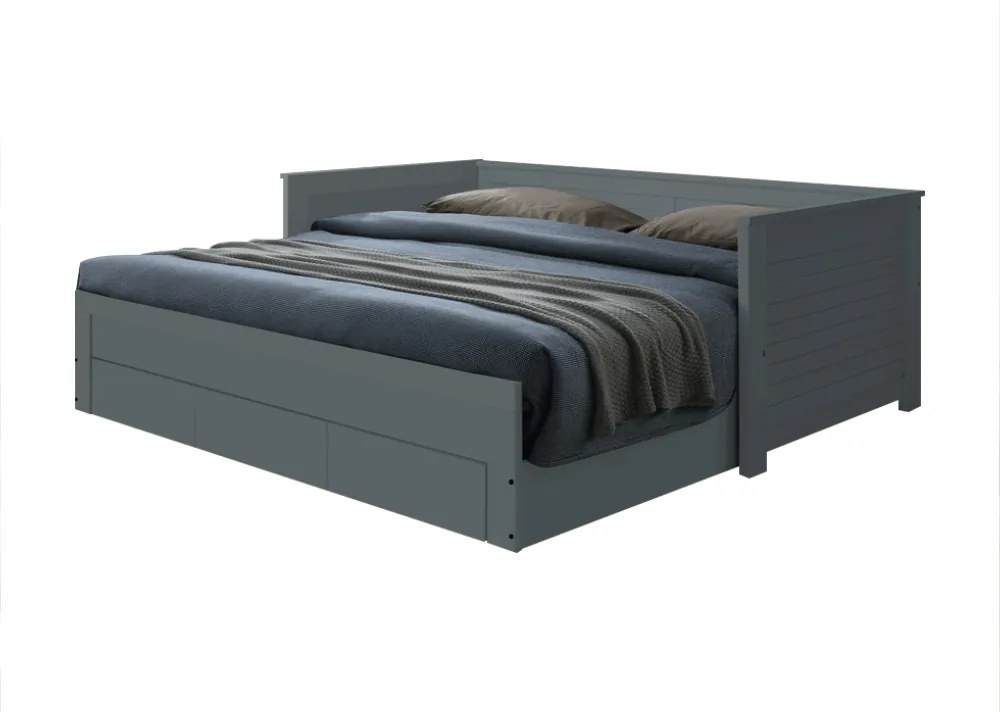 Kinyitható ágy, szürke, GORETA