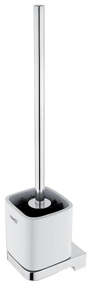 NIMCO MA 29094KN-26 - Falra szerelhető WC kefe MAYA fehér/fényezett króm