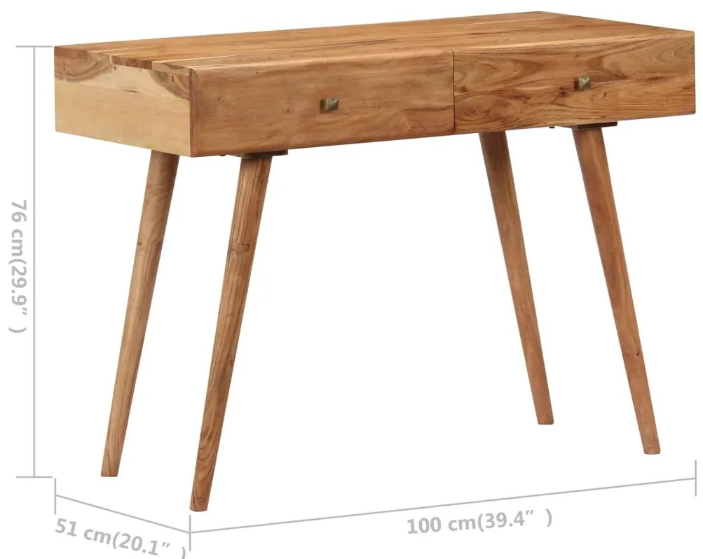 tömör akácfa asztal 100 x 51 x 76 cm