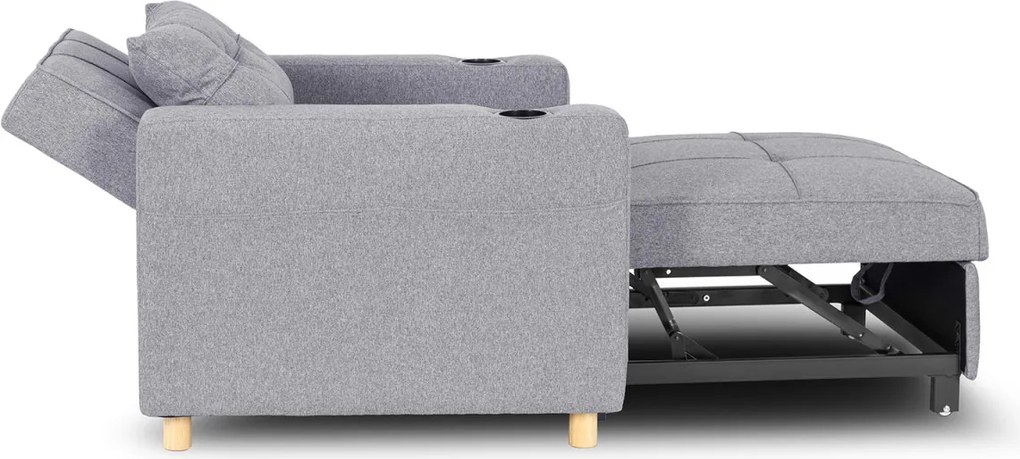 Dönthető fotel szürke, SOLOR