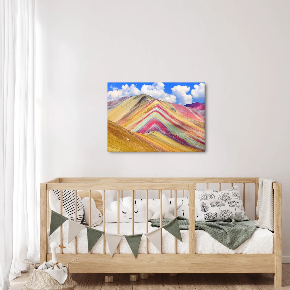 Kép - Rainbow Mountain, Peru (70x50 cm)