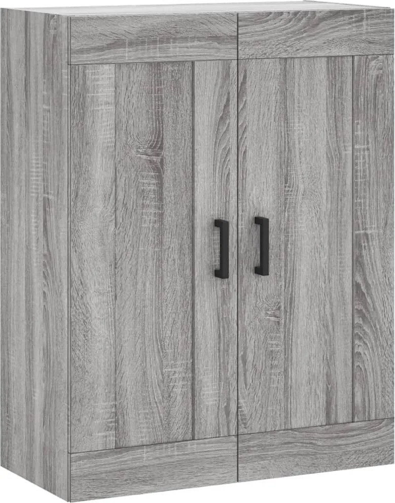 vidaXL szürke sonoma szerelt fa fali szekrény 69,5 x 34 x 90 cm
