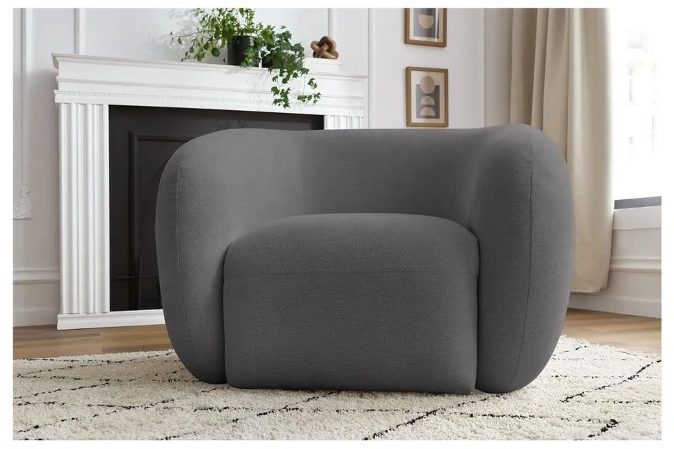 Sötétszürke fotel Celine – Bobochic Paris