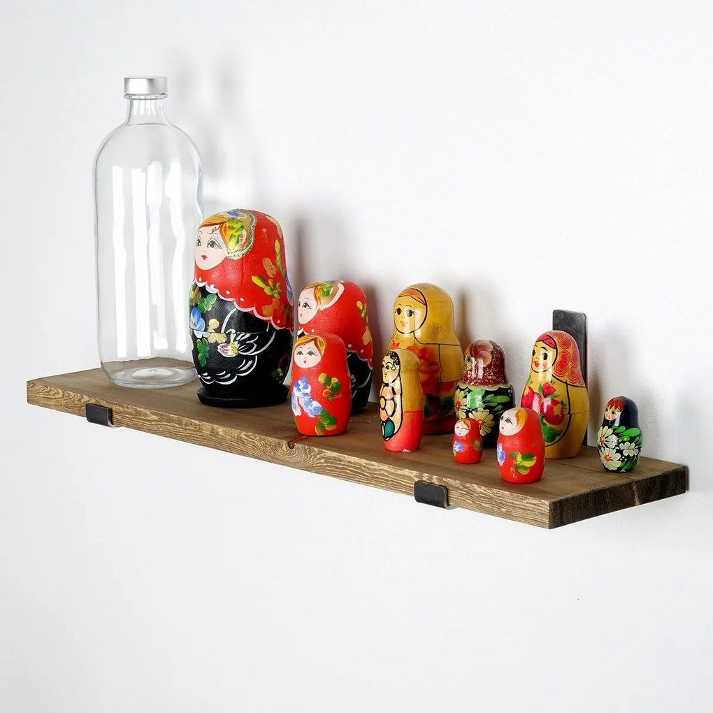 Lam009 Black and Walnut polc