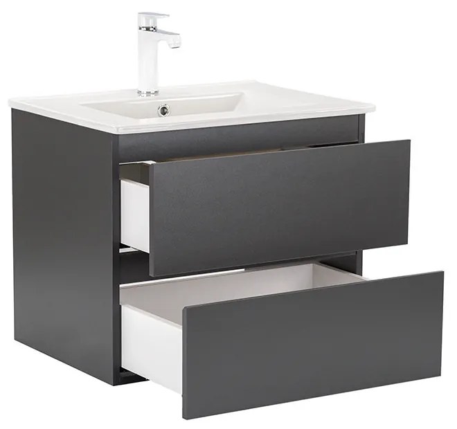 Vario Forte 60 komplett fürdőszoba bútor antracit-antracit