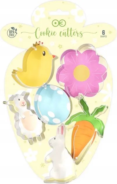 Süteménylyukasztó formák Húsvét 6 db-os