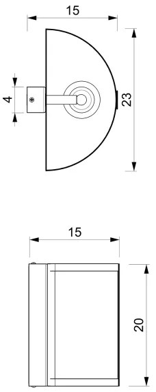 Fali lámpa KAGA 1xE27/60W/230V fekete/arany