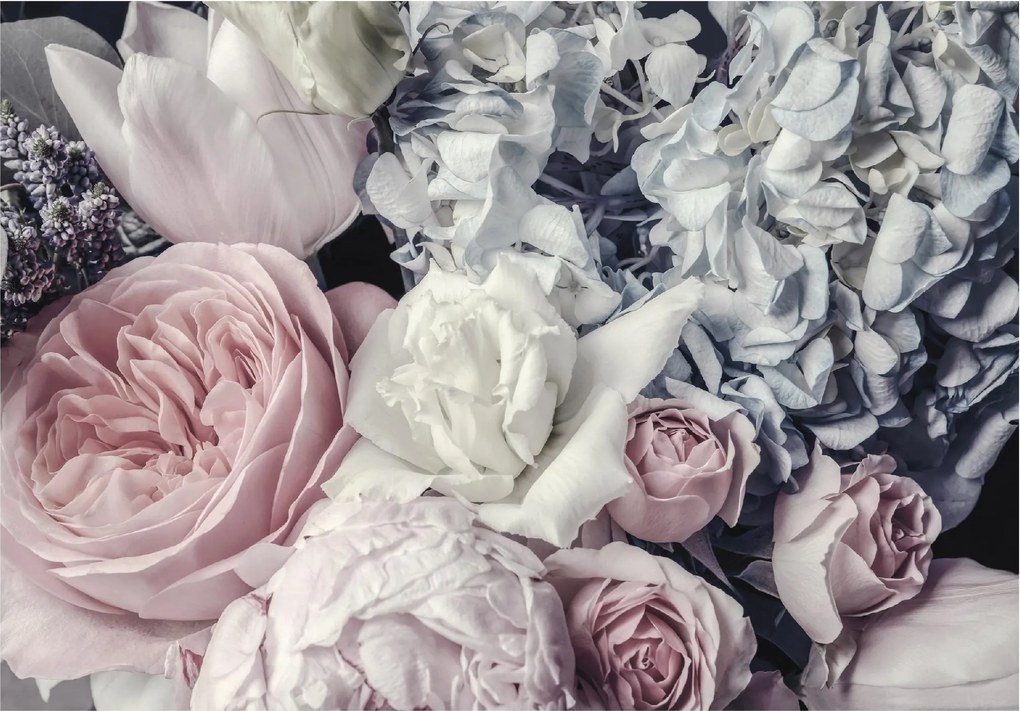 Fotótapéta Virágok Nagy Bazsarózsa Fali Tapéta Flizelina Hálószoba 368x254