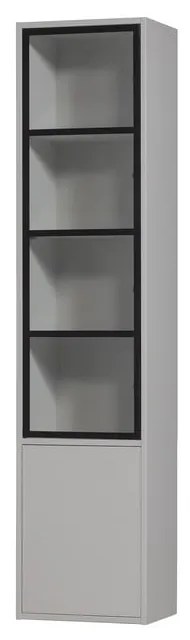 Világosszürke borovi fenyő tálalószekrény 53x230 cm Basic – vtwonen