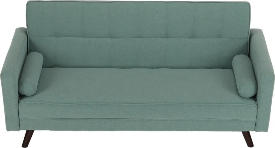 Kinyitható kanapé, zöld-mentol szövet, OTISA