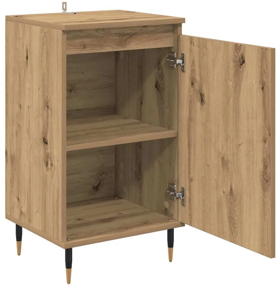 Széf 2 pcs Artisan tölgy 40 x 35 x 70 cm Műszaki fa és vas