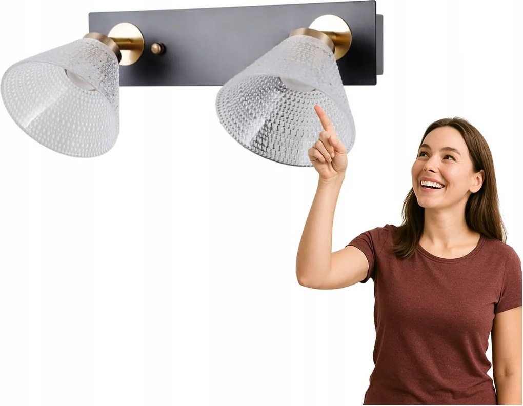 Led spot lámpa 8W Orella WL-34393-2-BK-HBR Italux