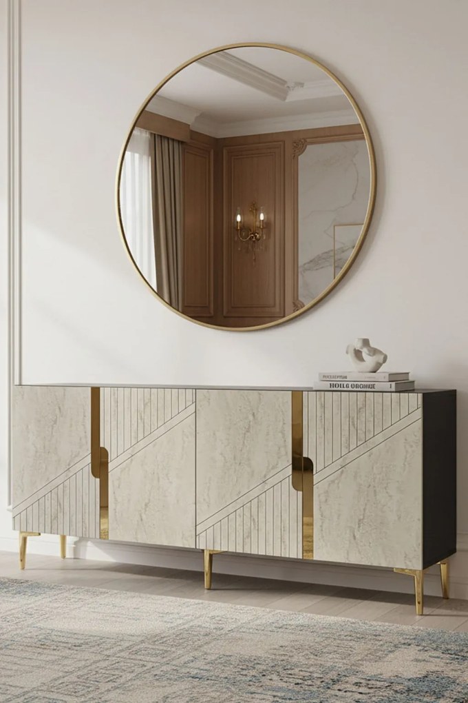 Evva 150 - Anthracite, Travertine, Gold