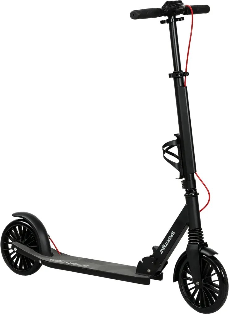 SPORTNOW City Roller, állítható magasságú és összecsukható, ABEC-7 golyóscsapágyakkal, fekete