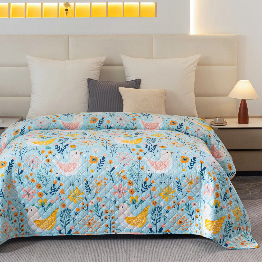 Ágytakaró SPRING TWEET, színes Méret: 220 x 240 cm