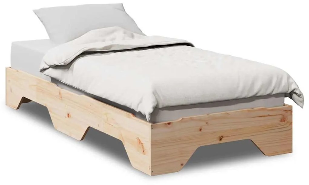 ágy matrac nélkül rakásolható 75x190 cm tömör fa