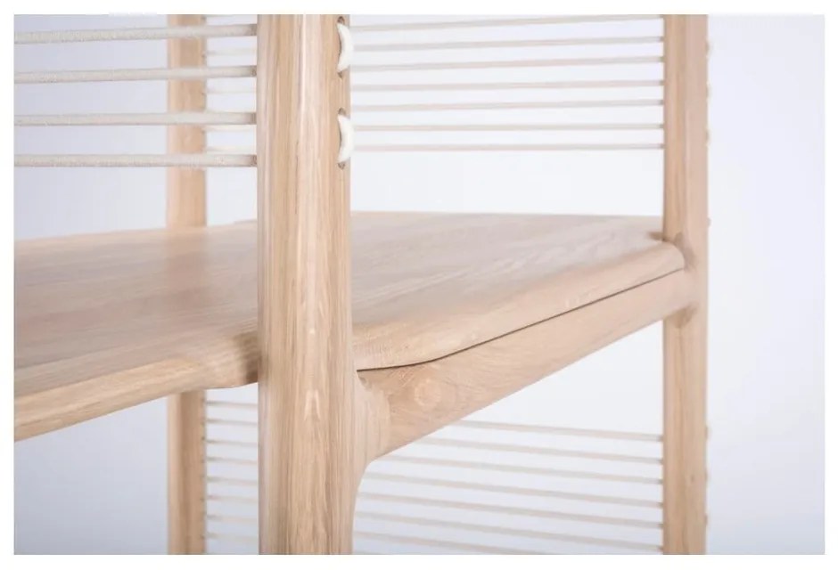 Muse tömör tölgyfa könyvespolc, magassága 216 cm - Gazzda