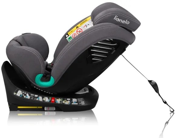 Lionelo - BASTIAAN ONE i-Size 40-150 cm forgatható autósülés alappal, kőszürke