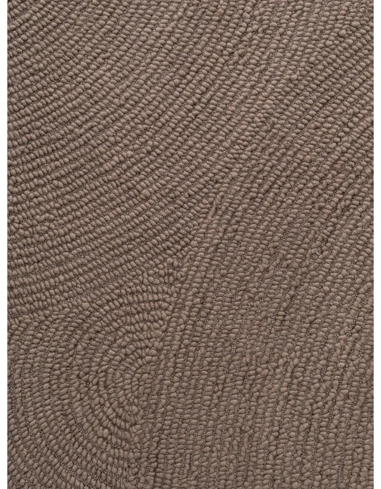 Szürkésbarna kézi szövésű gyapjú kerek szőnyeg ø 200 cm Eleni Taupe – Hanse Home