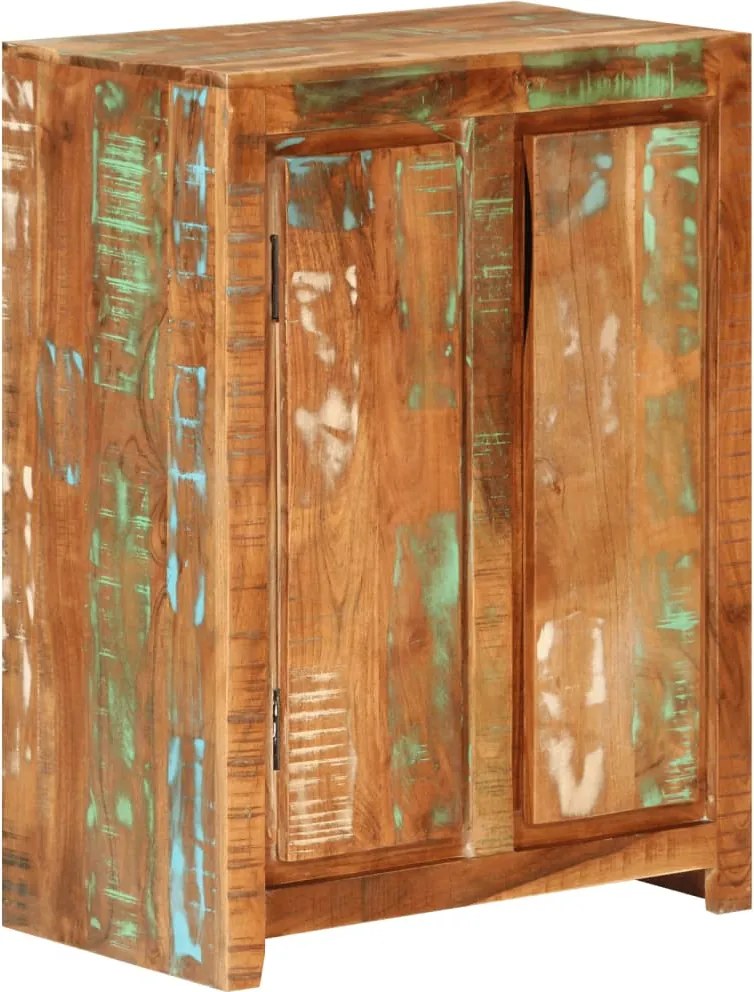 vidaXL tömör újrahasznosított fa tálalószekrény 55 x 33 x 75 cm