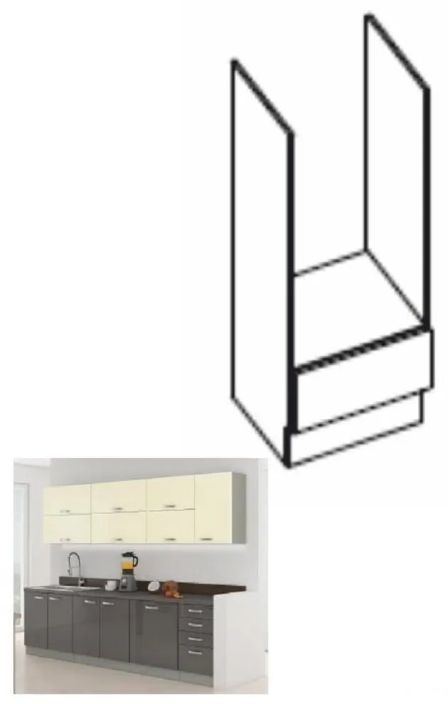 Alsó konyhaszekrény 60 DG Pleitton. 1014699