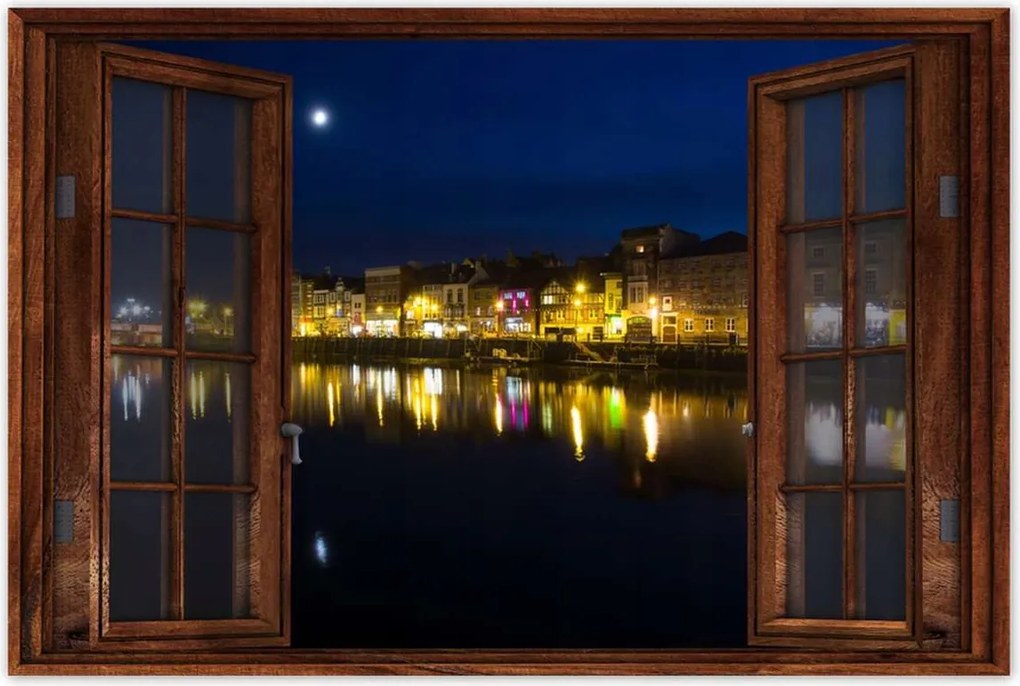 Poszterek 120x80 Hold a vízben