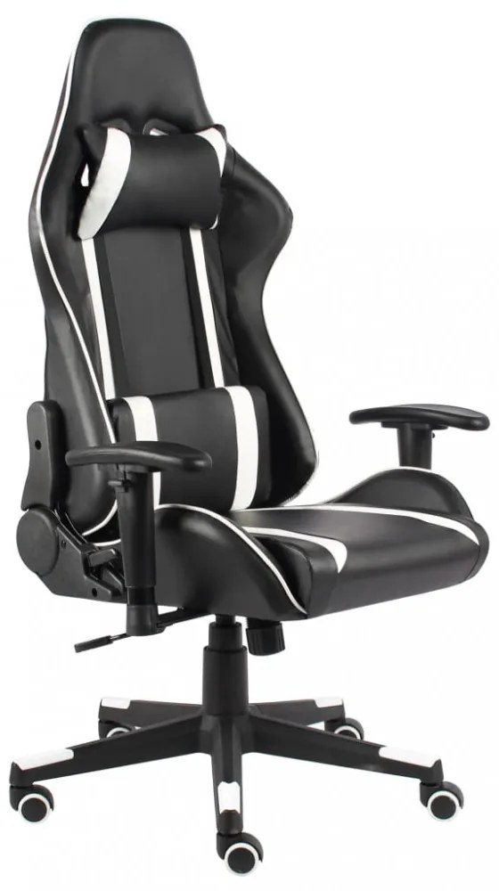 fehér PVC forgó gamer szék