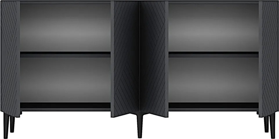 Ferro komód, antracit, 150 cm