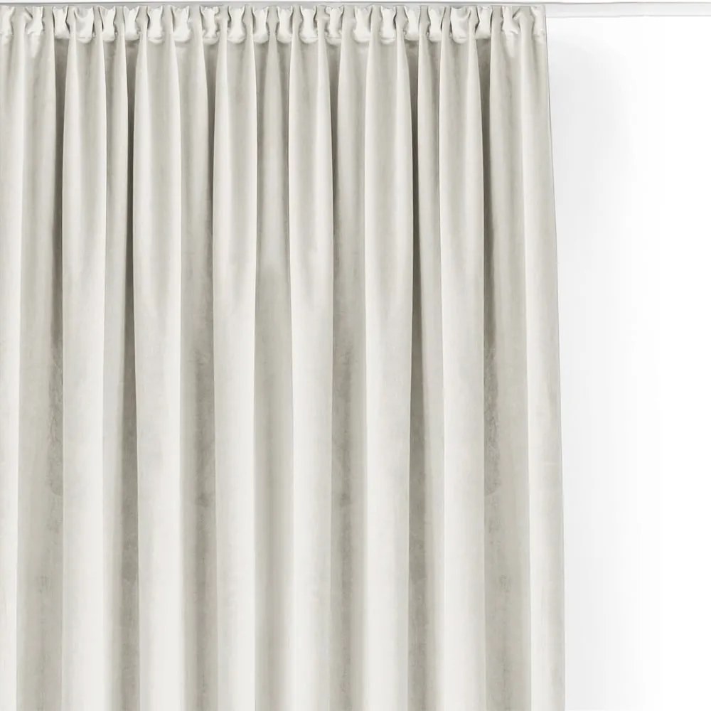 Krémszínű bársony dimout (részleges sötétítő) függöny 200x250 cm Velto – Filumi